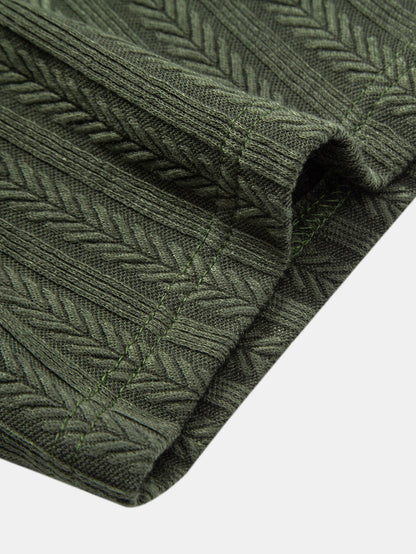 Polo Jacquard con Orejas de Trigo