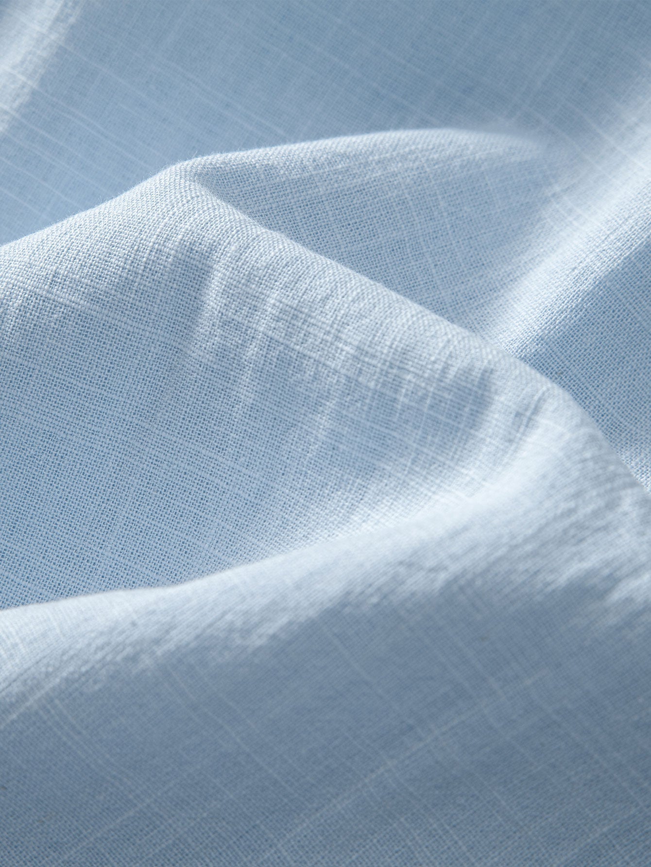 Camisa de cuello polo con efecto lino y manga corta